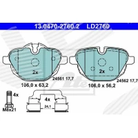 Brake pads for disc brakes