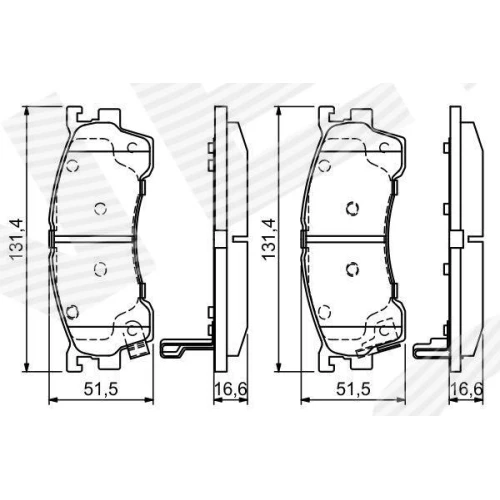 BRAKE PADS FOR DISC BRAKES - 4