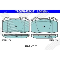 Brake pads for disc brakes