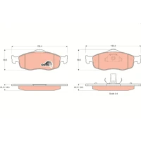 Brake pads for disc brakes