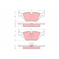 Brake pads for disc brakes