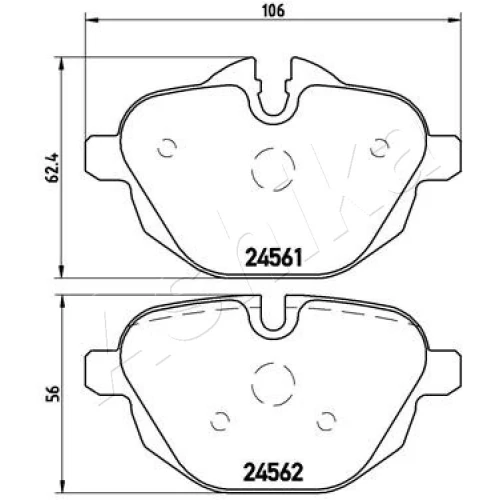 BRAKE PADS FOR DISC BRAKES - 1