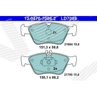 Brake pads for disc brakes