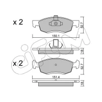 Brake pads for disc brakes