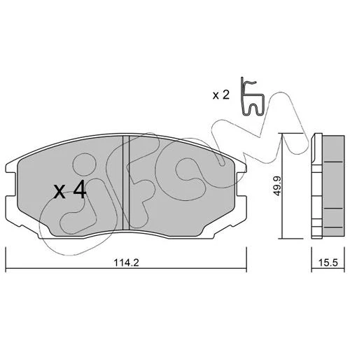 BRAKE PADS FOR DISC BRAKES - 0