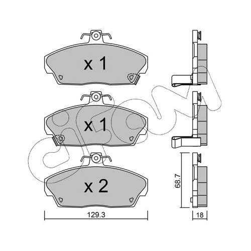 BRAKE PADS FOR DISC BRAKES - 0