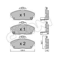 Brake pads for disc brakes