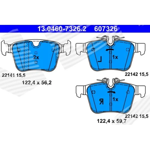 BRAKE PADS FOR DISC BRAKES - 0