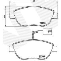 Brake pads for disc brakes