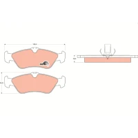 Brake pads for disc brakes