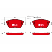 Brake pads for disc brakes