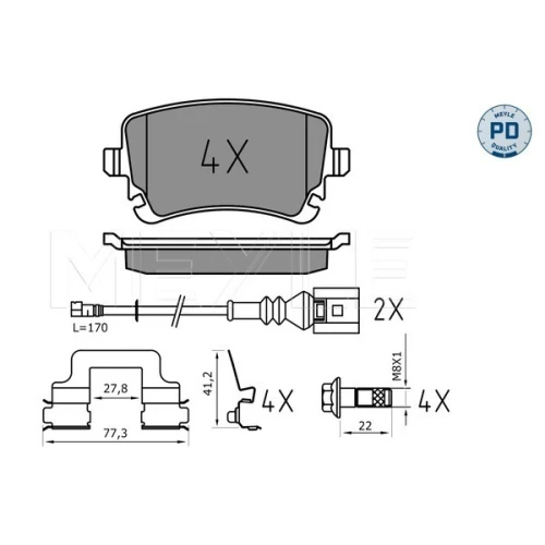 BRAKE PADS FOR DISC BRAKES - 1