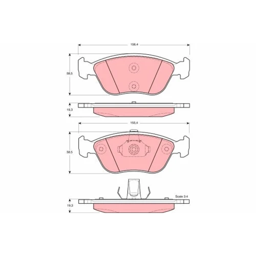 BRAKE PADS FOR DISC BRAKES - 0