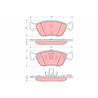 Brake pads for disc brakes