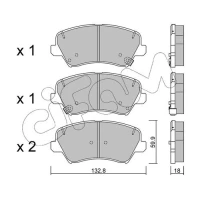 Brake pads for disc brakes