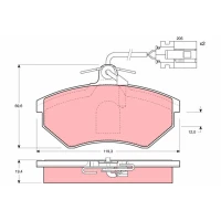 Brake pads for disc brakes