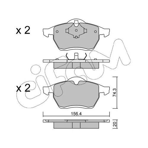 BRAKE PADS FOR DISC BRAKES - 0