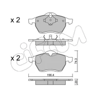 Brake pads for disc brakes