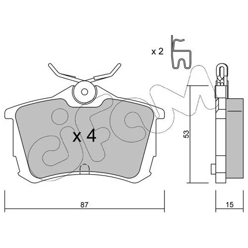 BRAKE PADS FOR DISC BRAKES - 0