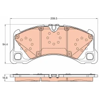 Brake pads for disc brakes