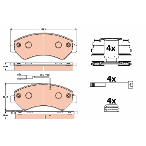 BRAKE PADS FOR DISC BRAKES - 0