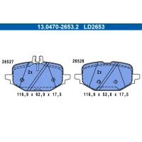 Brake pads for disc brakes