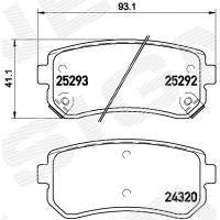 Brake pads for disc brakes