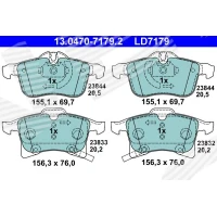 Brake pads for disc brakes