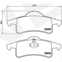 Brake pads for disc brakes