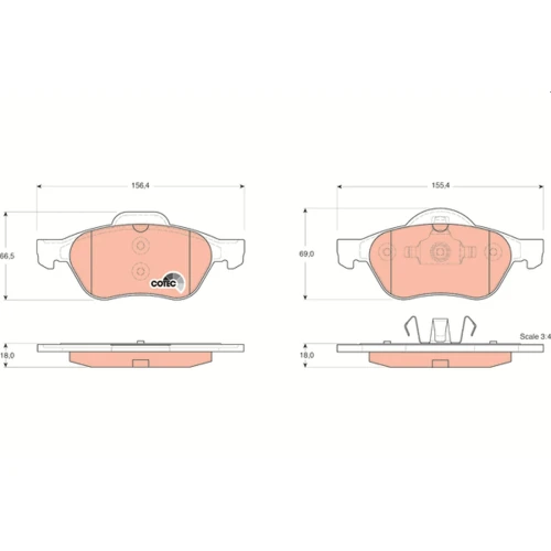 BRAKE PADS FOR DISC BRAKES - 0