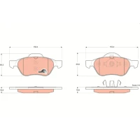 Brake pads for disc brakes