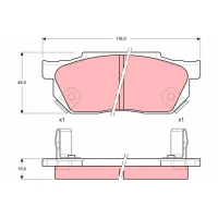 Brake pads for disc brakes