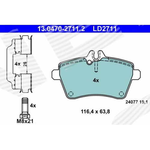 BRAKE PADS FOR DISC BRAKES - 0