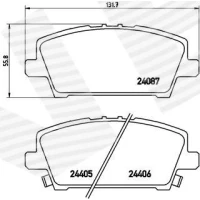 Brake pads for disc brakes