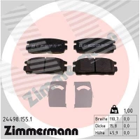 Brake pads for disc brakes