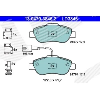 Brake pads for disc brakes