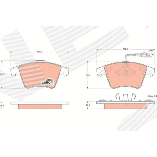 BRAKE PADS FOR DISC BRAKES - 0