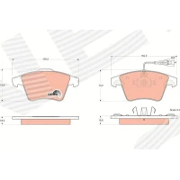 Brake pads for disc brakes