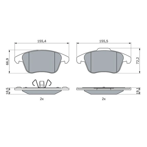 BRAKE PADS FOR DISC BRAKES - 4