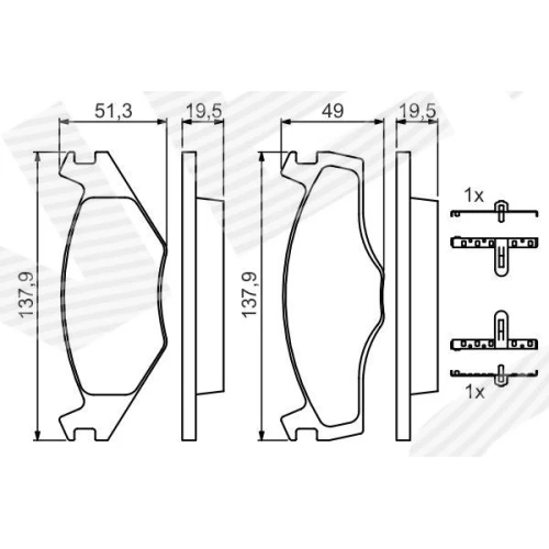 BRAKE PADS FOR DISC BRAKES - 4