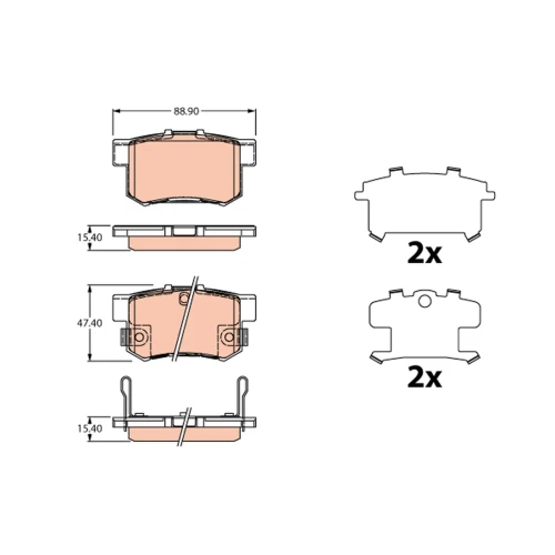 BRAKE PADS FOR DISC BRAKES - 0