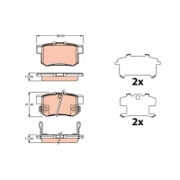 Brake pads for disc brakes