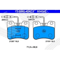 Brake pads for disc brakes