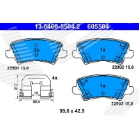 Brake pads for disc brakes