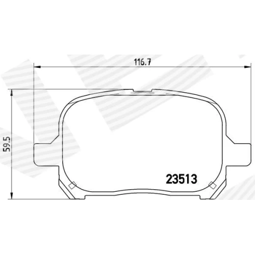 BRAKE PADS FOR DISC BRAKES - 0