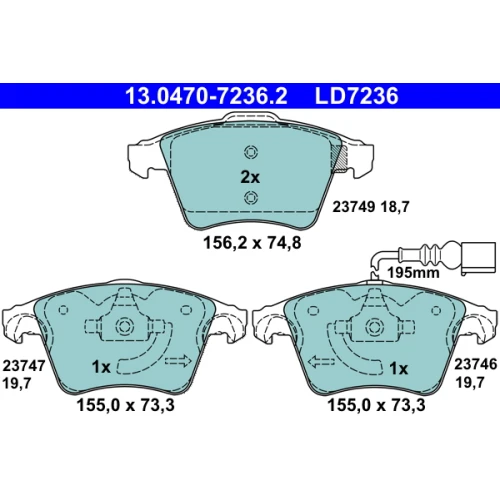 BRAKE PADS FOR DISC BRAKES - 0