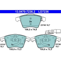 Brake pads for disc brakes