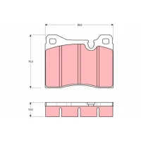 Brake pads for disc brakes