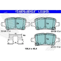 Brake pads for disc brakes