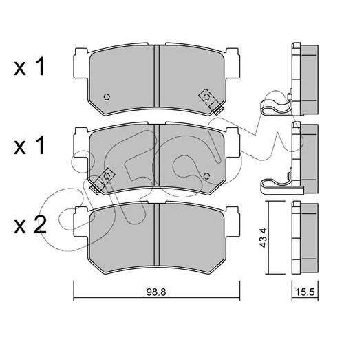 BRAKE PADS FOR DISC BRAKES - 0